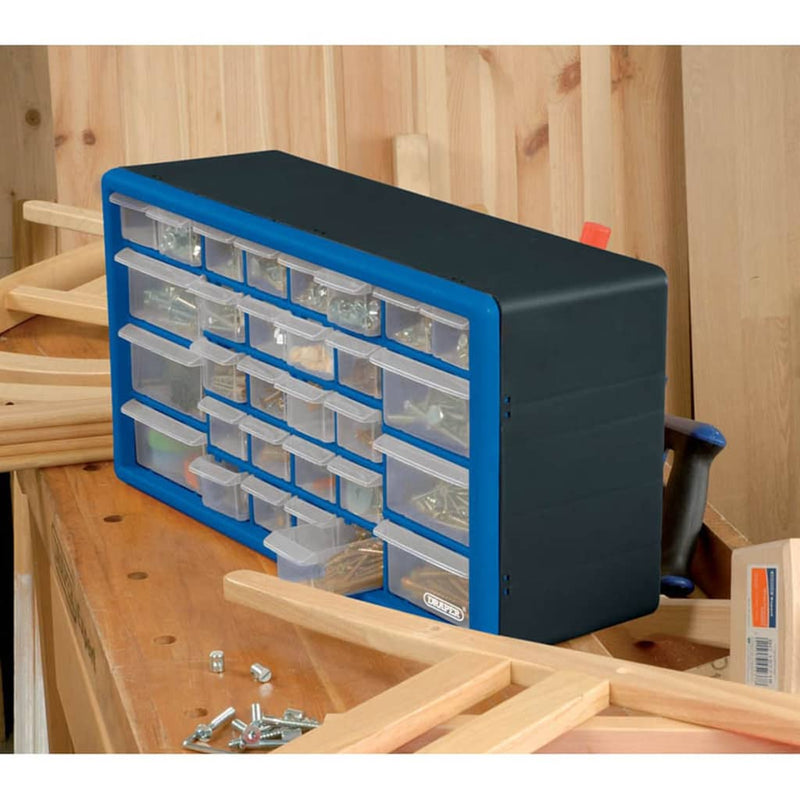 Afbeelding laden in galerijviewer, Draper Tools Draper Tools Gereedschapsopbergbox 30 lades blauw 12015