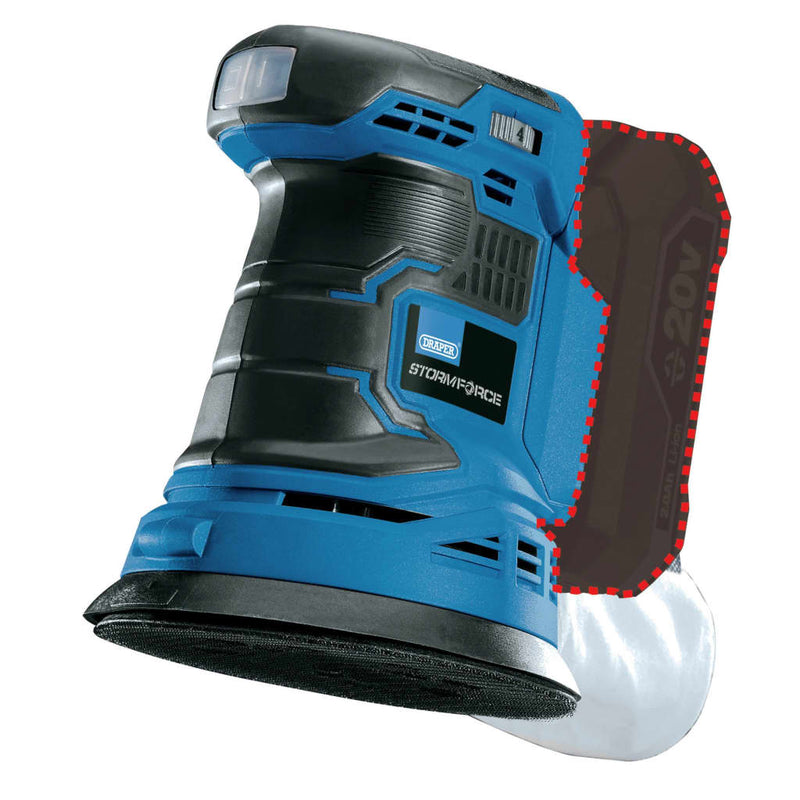 Afbeelding laden in galerijviewer, Draper tools draper tools vlakschuurmachine zonder accu storm 20 v