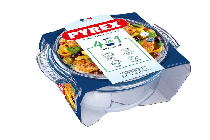 Afbeelding laden in galerijviewer, Pyrex dekschaal 3,75l rond classic