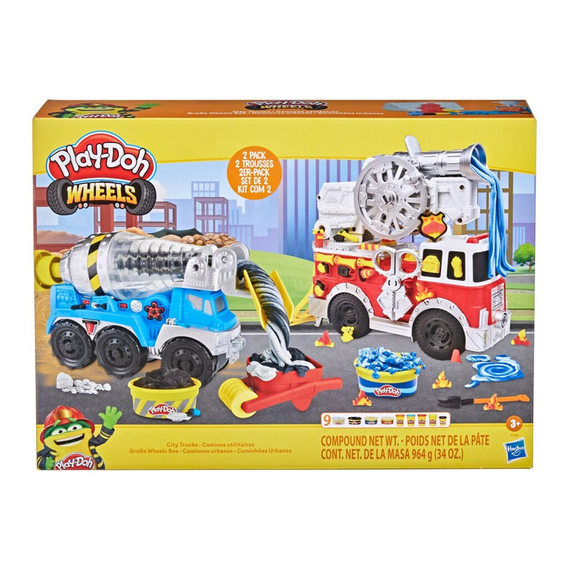 Afbeelding laden in galerijviewer, Play-Doh Wheels City Trucks Speelset