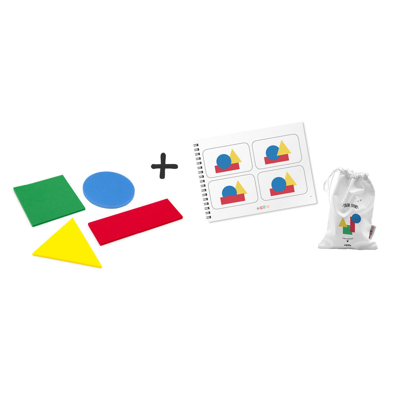 Afbeelding laden in galerijviewer, Meli vormen herkennen spel foam educatief speelgoed voor kinderen.