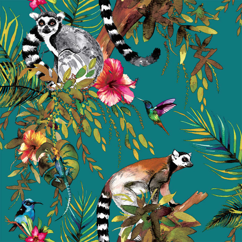 Afbeelding laden in galerijviewer, Dutch wallcoverings behang aap groen 12402