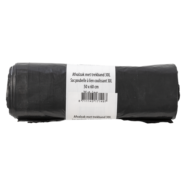 Afbeelding laden in galerijviewer, 1070342 - afvalzak met trekband 30l 25st | 15 stuks