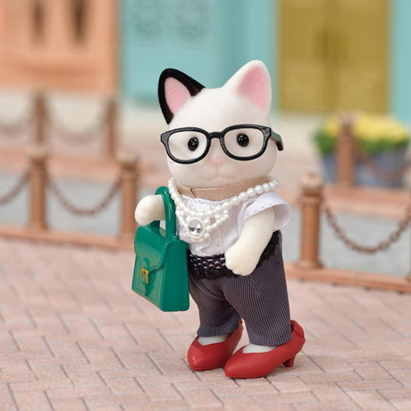 Afbeelding laden in galerijviewer, Sylvanian families 5462 modespeelset tuxedo kat