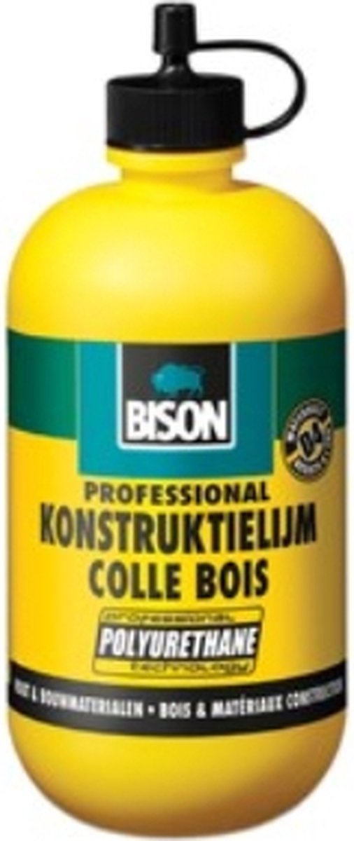 Afbeelding laden in galerijviewer, Bison houtkonstruktielijm flacon 250g, vloeibare, watervaste lijm op basis van polyurethaan, professioneel, d4, watervast, supersterk, overschilderbaar, temperatuur- en weerbestendig