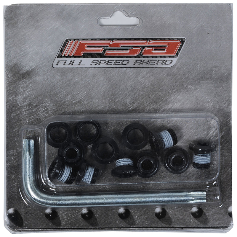 Afbeelding laden in galerijviewer, Fsa mtb chainring bolts torx black (12 pieces)