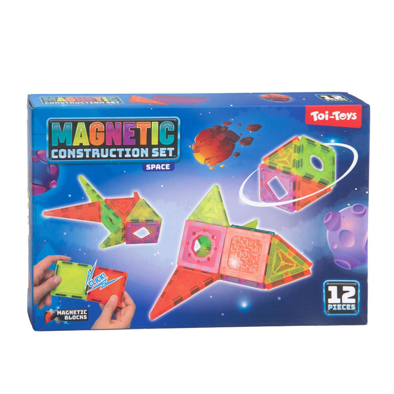 Afbeelding laden in galerijviewer, Toi-toys bouwset magneetpanelen 12-delig 3 assorti
