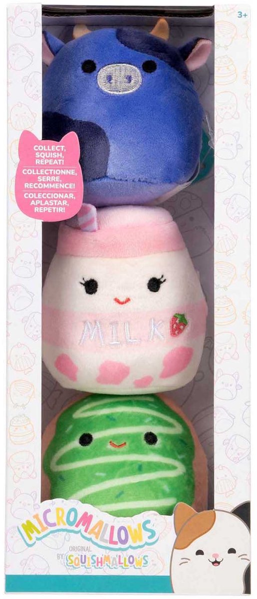 Afbeelding laden in galerijviewer, Squishmallows pluche knuffel set micromallows 3-delig verzamelfiguur.