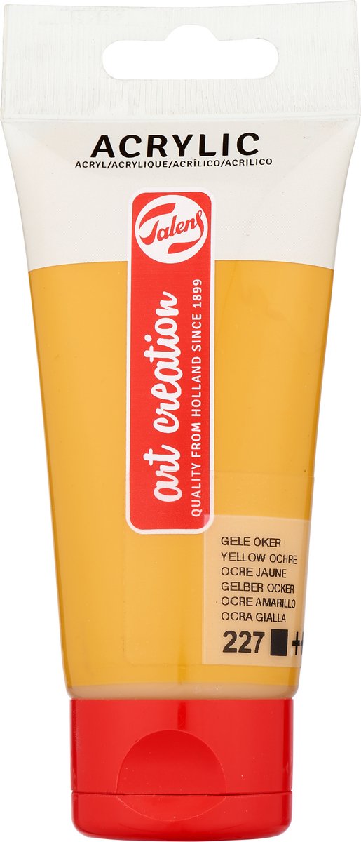 Afbeelding laden in galerijviewer, Talens art creation acrylverf tube 75ml gele oker 227