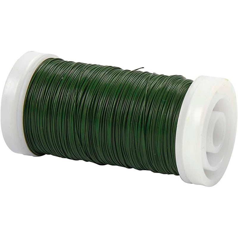 Afbeelding laden in galerijviewer, Https: www.cchobby.nl bloemendraad-dikte-0-31-mm-100-gr-groen-160-m-1-rol