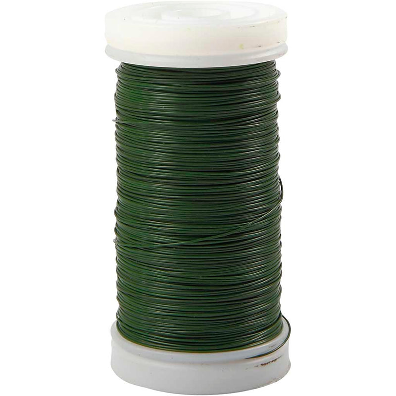 Afbeelding laden in galerijviewer, Https: www.cchobby.nl bloemendraad-dikte-0-31-mm-100-gr-groen-160-m-1-rol