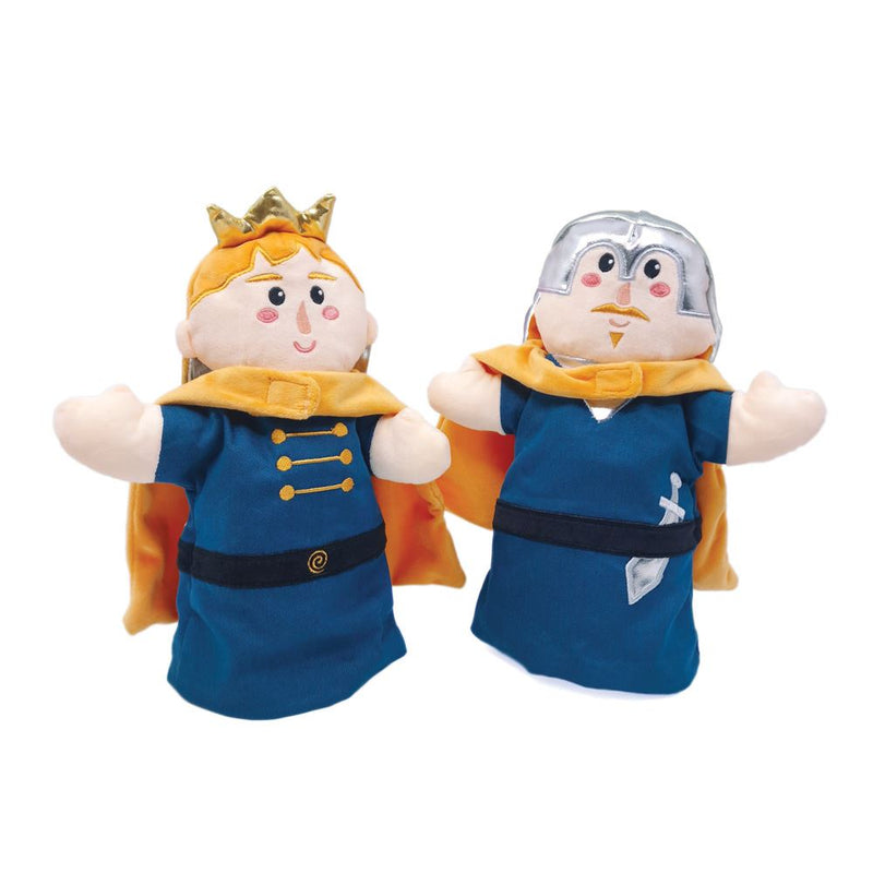 Afbeelding laden in galerijviewer, Dubbelgezichte handpop prins ridder. 25