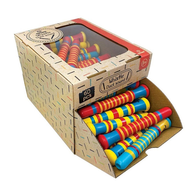 Afbeelding laden in galerijviewer, Houten fluitjes classic. 4 assortie. 3+