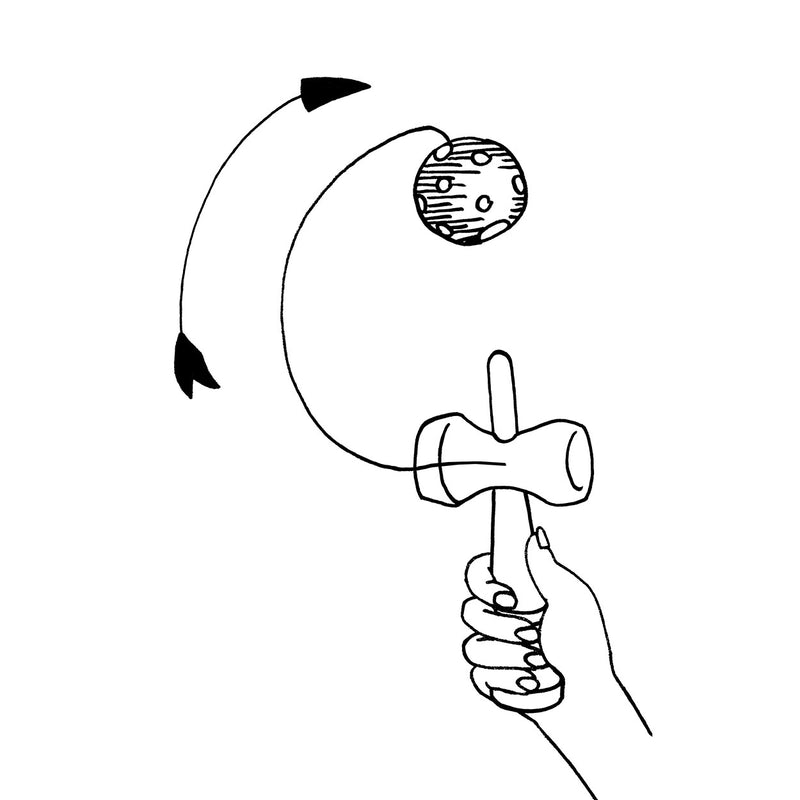 Afbeelding laden in galerijviewer, Goki kendama rood. 17 cm. 4+