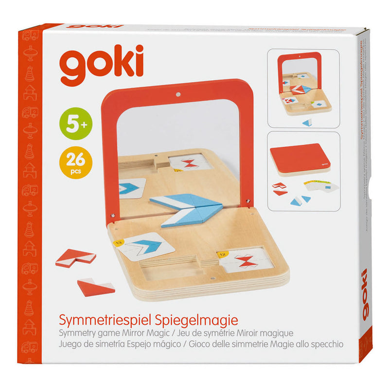 Afbeelding laden in galerijviewer, Goki houten symmetrie spel spiegel magie