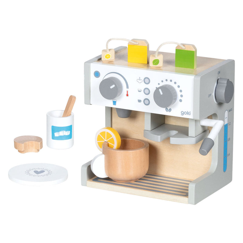 Afbeelding laden in galerijviewer, Goki houten koffie- en thee machine - 16dlg.
