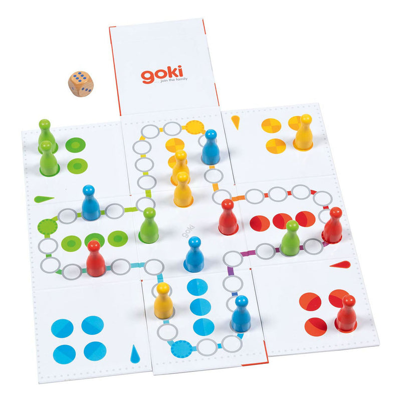 Afbeelding laden in galerijviewer, Goki xxl ludo in kubus bordspel