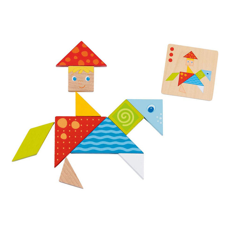 Afbeelding laden in galerijviewer, Goki houten tangram wereld