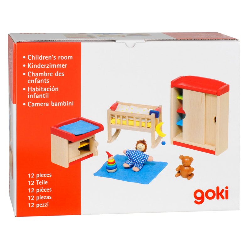 Afbeelding laden in galerijviewer, Goki babykamer voor poppenhuis