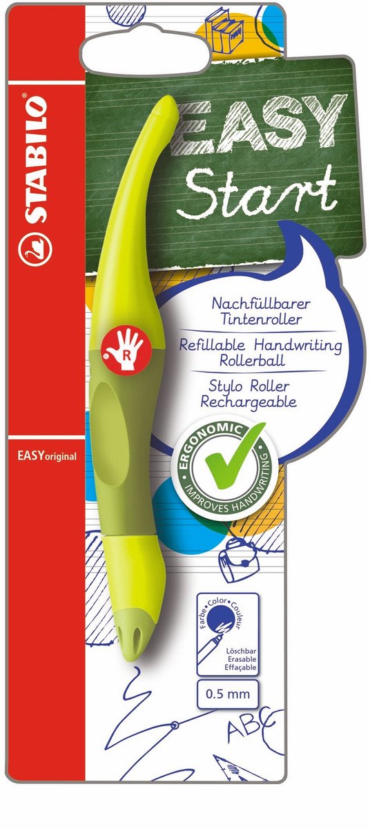 Afbeelding laden in galerijviewer, Stabilo easyoriginal - ergonomische rollerball - rechtshandig - lime