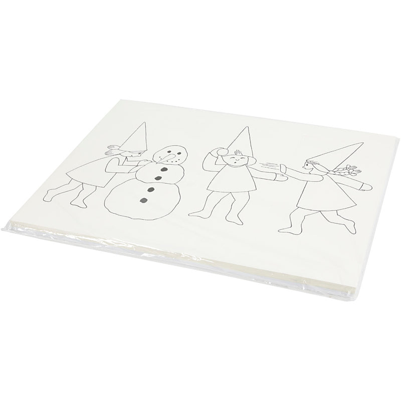 Afbeelding laden in galerijviewer, Https: www.cchobby.nl adventskalender-met-elfen-die-een-sneeuwbalgevecht-voeren-a3-afm-30x42-cm-wit-30-stuk-1-doos