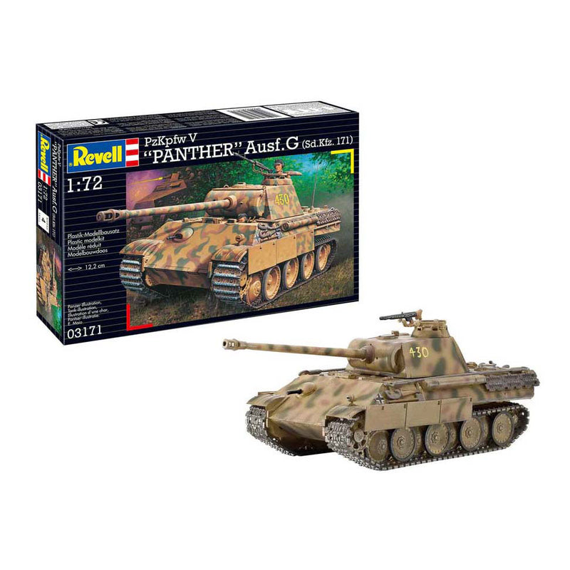 Afbeelding laden in galerijviewer, Revell modelbouwpakket - panther ausf.g 1:72 - 124dlg.