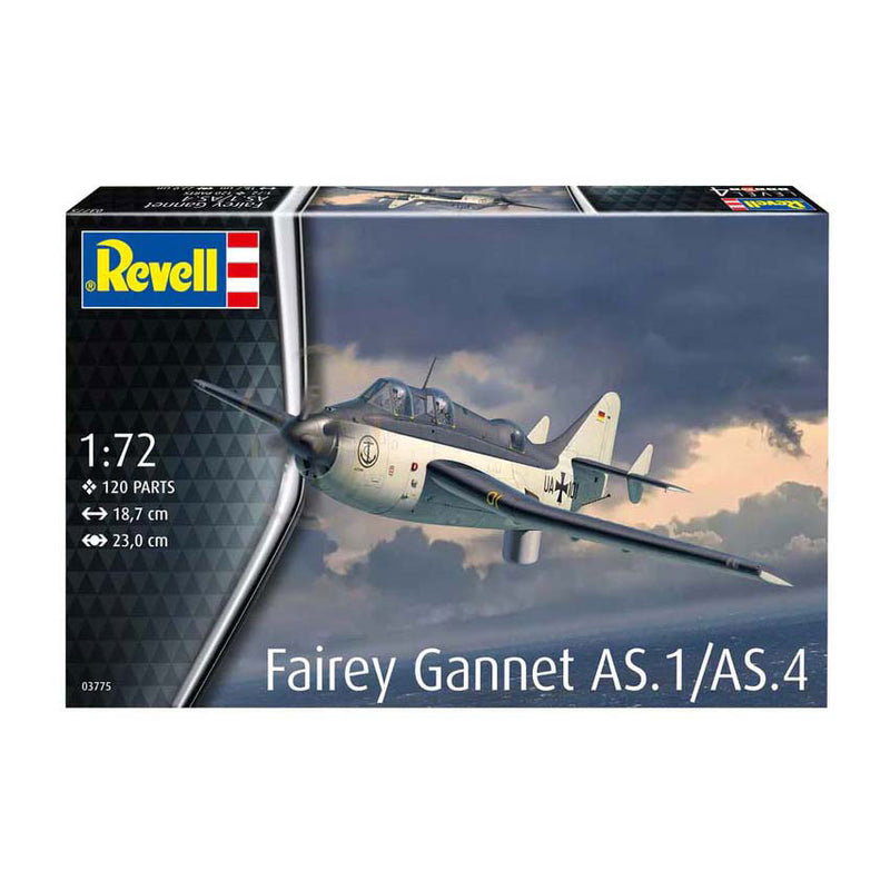 Afbeelding laden in galerijviewer, Revell modelbouwpakket - fairey gannet as.1 as.4