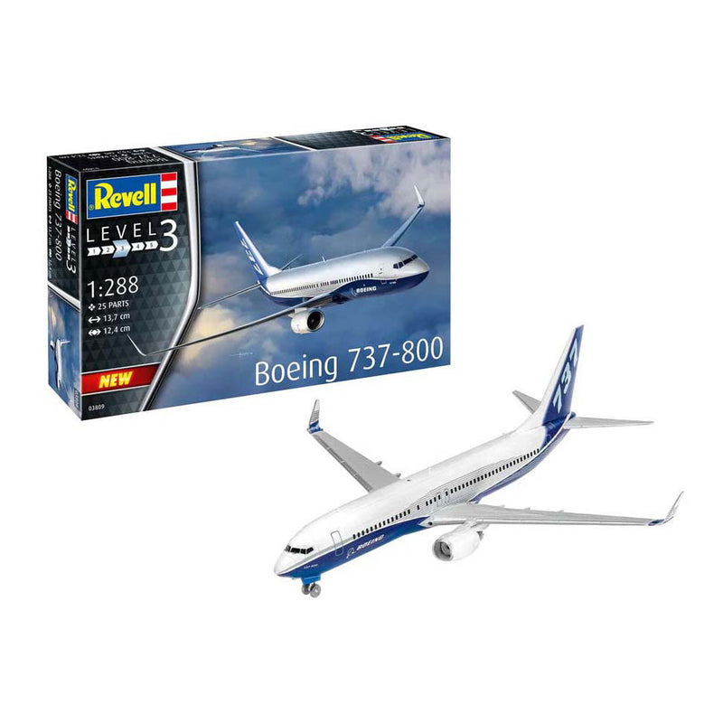 Afbeelding laden in galerijviewer, Revell modelbouwpakket - boeing 737-800 1:288 - 25dlg.