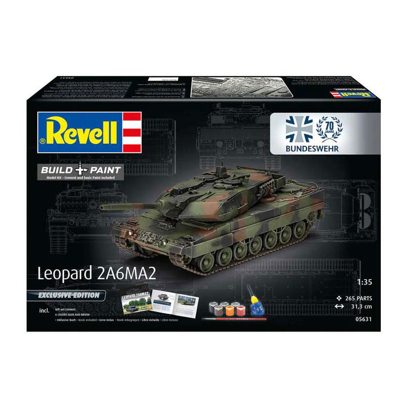 Afbeelding laden in galerijviewer, Revell modelbouwpakket - 70 years bundeswehr: leopard 2 a6a2 1:35 - 265dlg.
