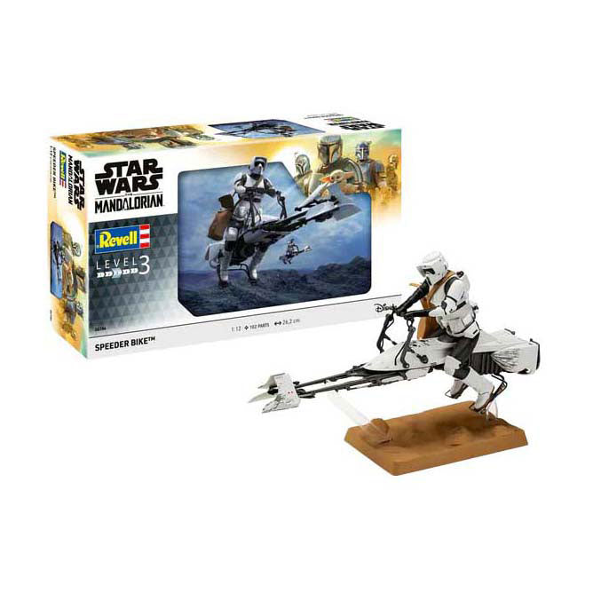 Afbeelding laden in galerijviewer, Revell modelbouwpakket star wars - speeder bike the mandalorian 1:12 - 102dlg.