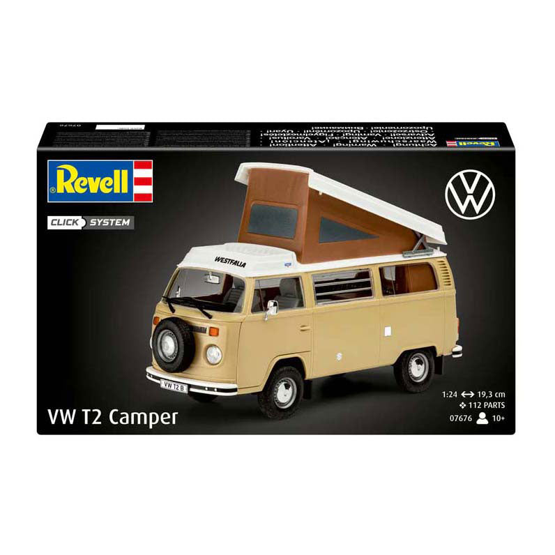 Afbeelding laden in galerijviewer, Revell modelbouwpakket - vw t2 camper 1:24 - 112dlg.