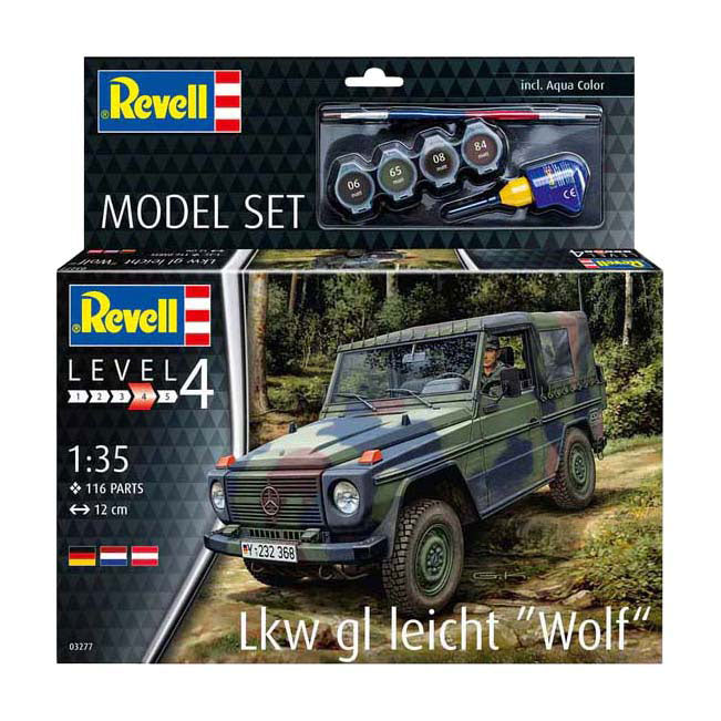 Afbeelding laden in galerijviewer, Revell modelbouwpakket - lkw gl leicht wolf 1:35 - 116dlg.
