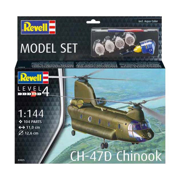 Afbeelding laden in galerijviewer, Revell modelbouwpakket - ch-47d chinook 1:144 - 104dlg. - incl. basiskleuren verf
