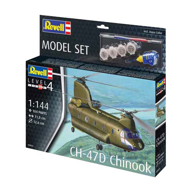Afbeelding laden in galerijviewer, Revell modelbouwpakket - ch-47d chinook 1:144 - 104dlg. - incl. basiskleuren verf