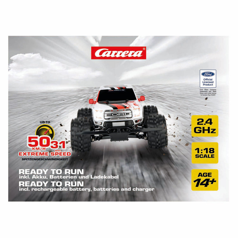 Afbeelding laden in galerijviewer, Carrera rc 2,4ghz ford f-150 raptor -px- - 50 km u