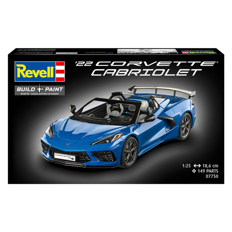 Afbeelding laden in galerijviewer, Revell modelbouwpakket corvette c8 cabriolet 1:25 - 149dlg.