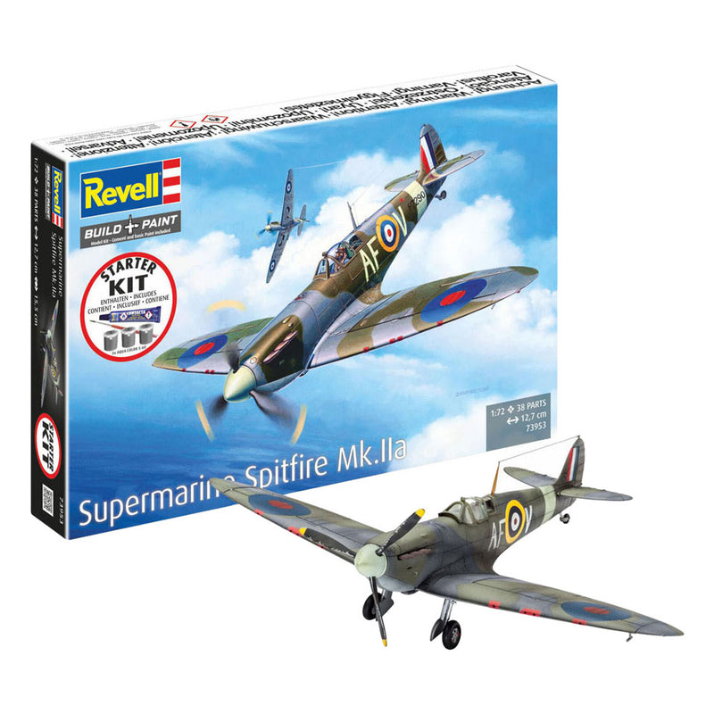 Afbeelding laden in galerijviewer, Revell modelbouwpakket starter kit spitfire mk.iia 1:72 - 38dlg.