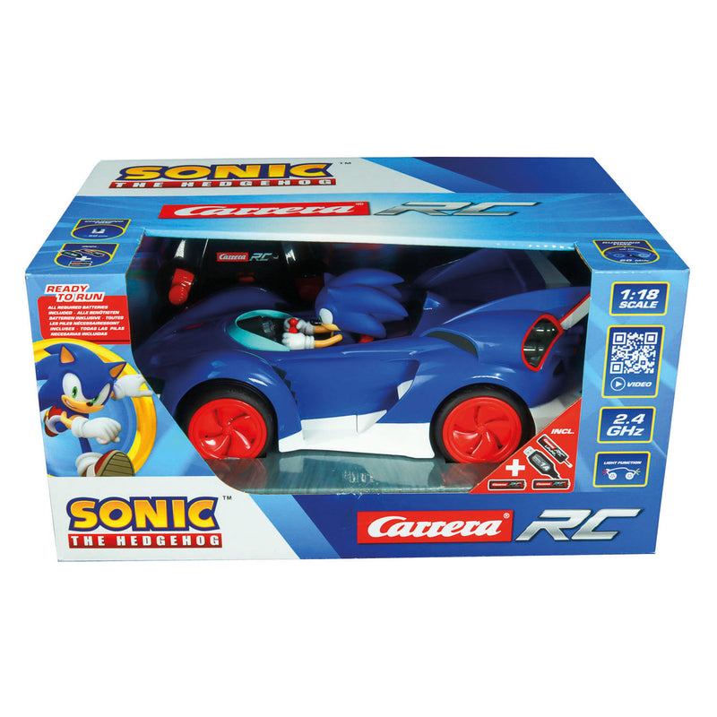 Afbeelding laden in galerijviewer, Carrera rc 2,4ghz team sonic racing - sonic, performance version - 1:18