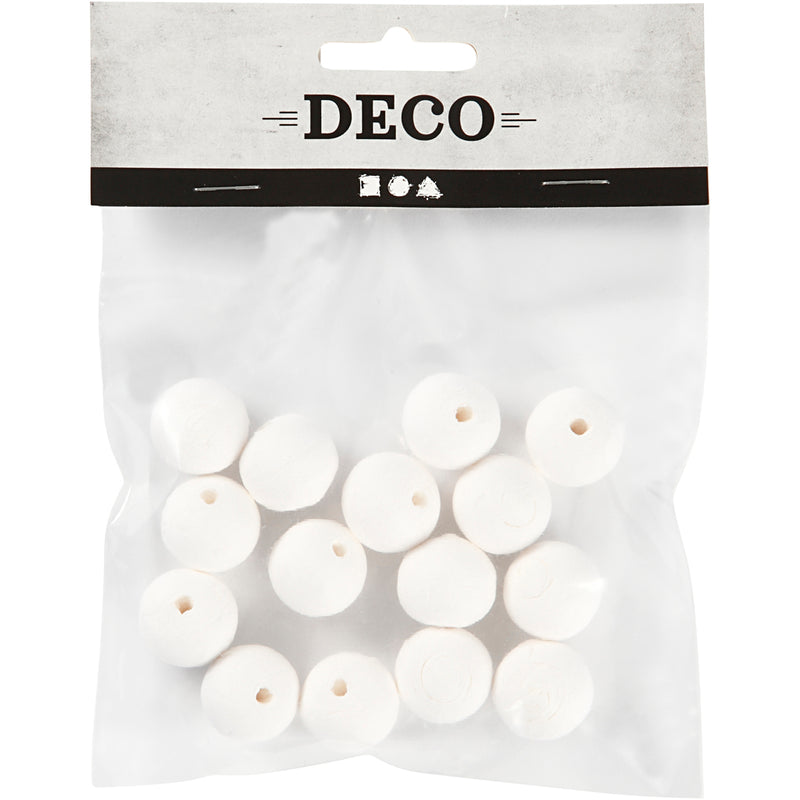 Afbeelding laden in galerijviewer, Https: www.cchobby.nl ballen-d-20-mm-wit-15-stuk-1-doos