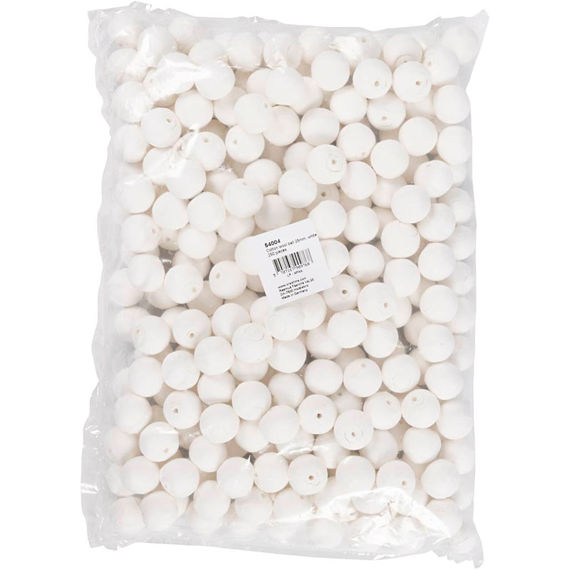 Afbeelding laden in galerijviewer, Https: www.cchobby.nl ballen-d-25-mm-wit-250-stuk-1-doos