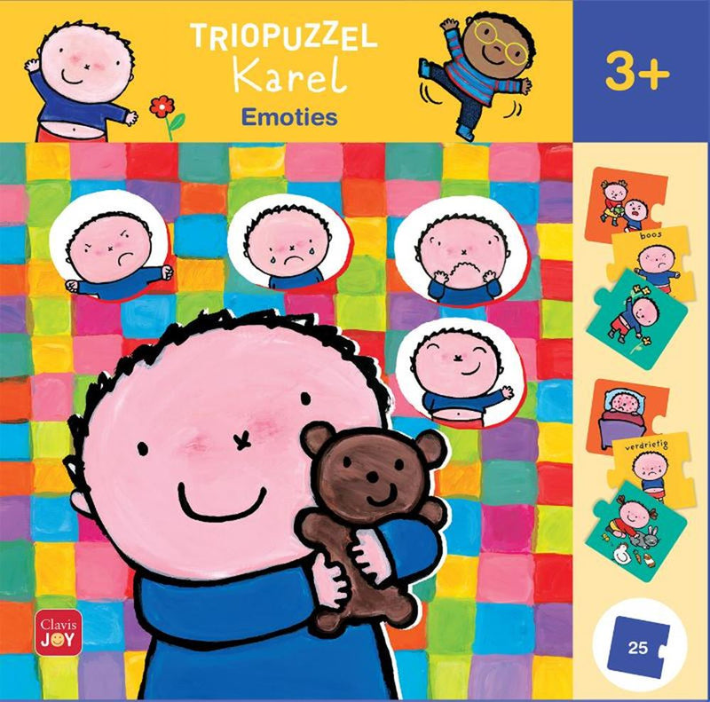 Afbeelding laden in galerijviewer, Triopuzzel karel. emoties 3+