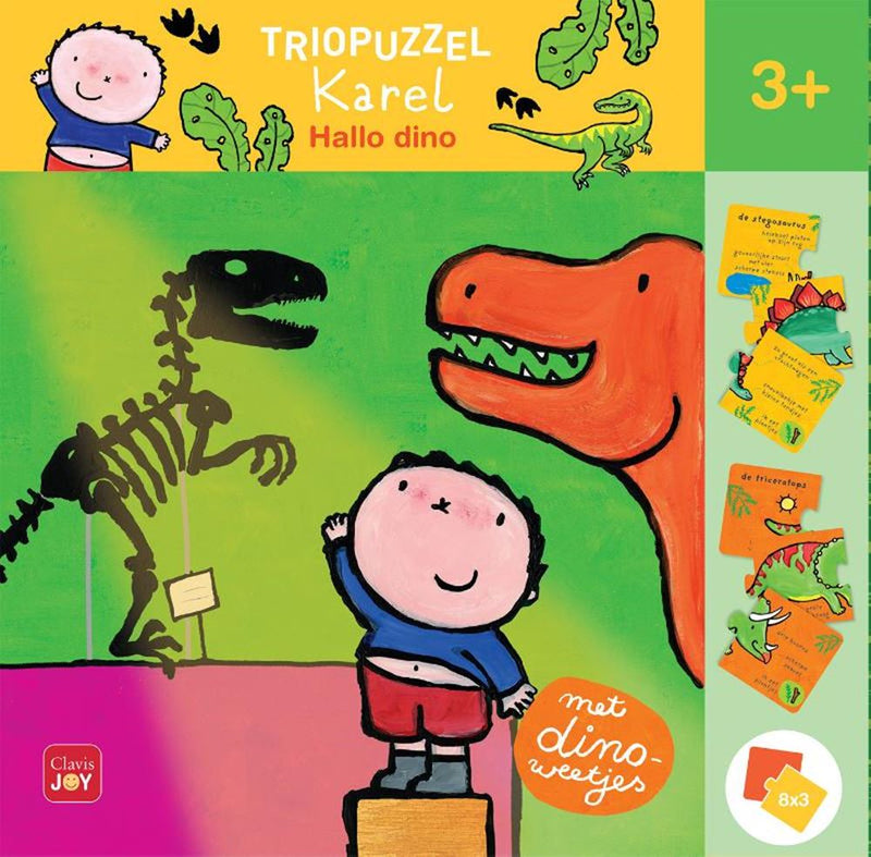 Afbeelding laden in galerijviewer, Triopuzzel karel. hallo dino 3+