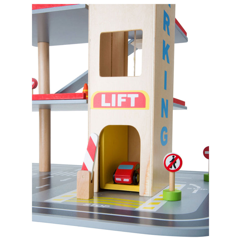 Afbeelding laden in galerijviewer, Small foot - houten parkeergarage met accessoires