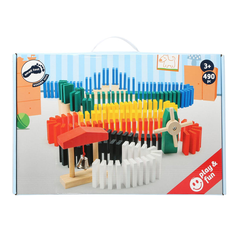 Afbeelding laden in galerijviewer, Small foot - houten domino rally, 490dlg.