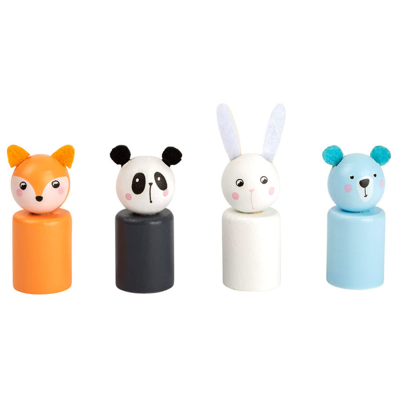 Afbeelding laden in galerijviewer, Small foot - ludospel dieren hout