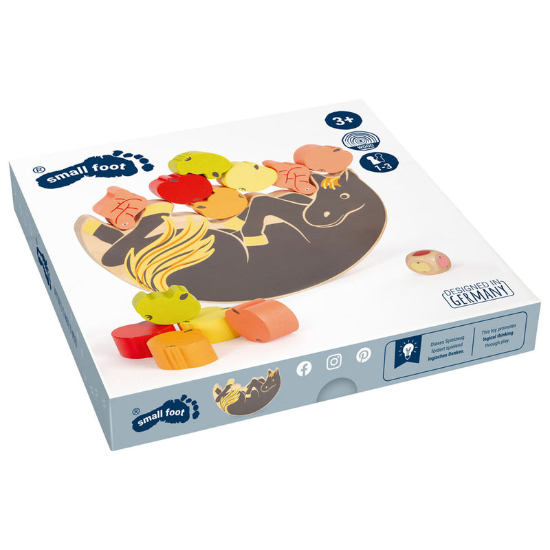 Afbeelding laden in galerijviewer, Small foot - houten balansspel paard,7dlg.