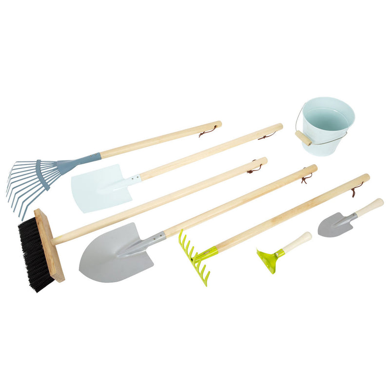Afbeelding laden in galerijviewer, Small foot - houten kinder tuingereedschap, 8dlg.