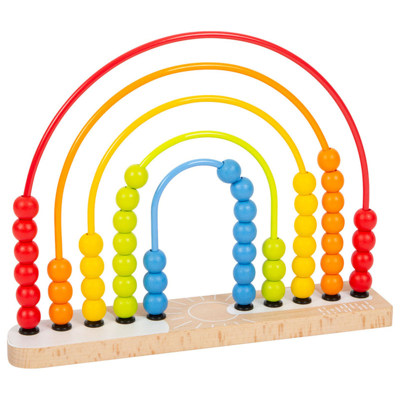 Afbeelding laden in galerijviewer, Small foot - houten motoriekspiraal regenboog