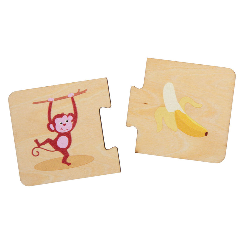 Afbeelding laden in galerijviewer, Small Foot Houten Puzzel Dieren en hun Voedsel