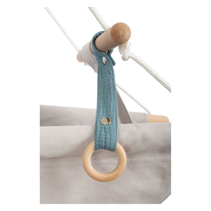 Afbeelding laden in galerijviewer, Small foot - houten babyschommel zeekust